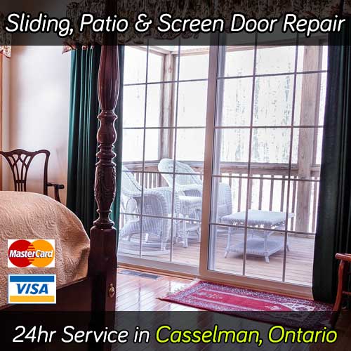 Sliding patio door repair service in Casselman Ontario